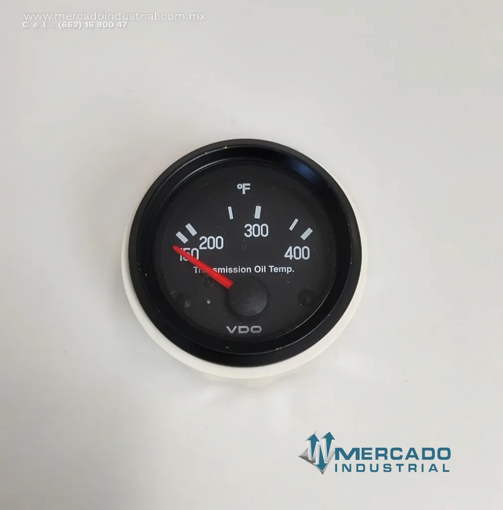Manómetro de temperatura para aceite de transmisión 100-400 °F marca VDO