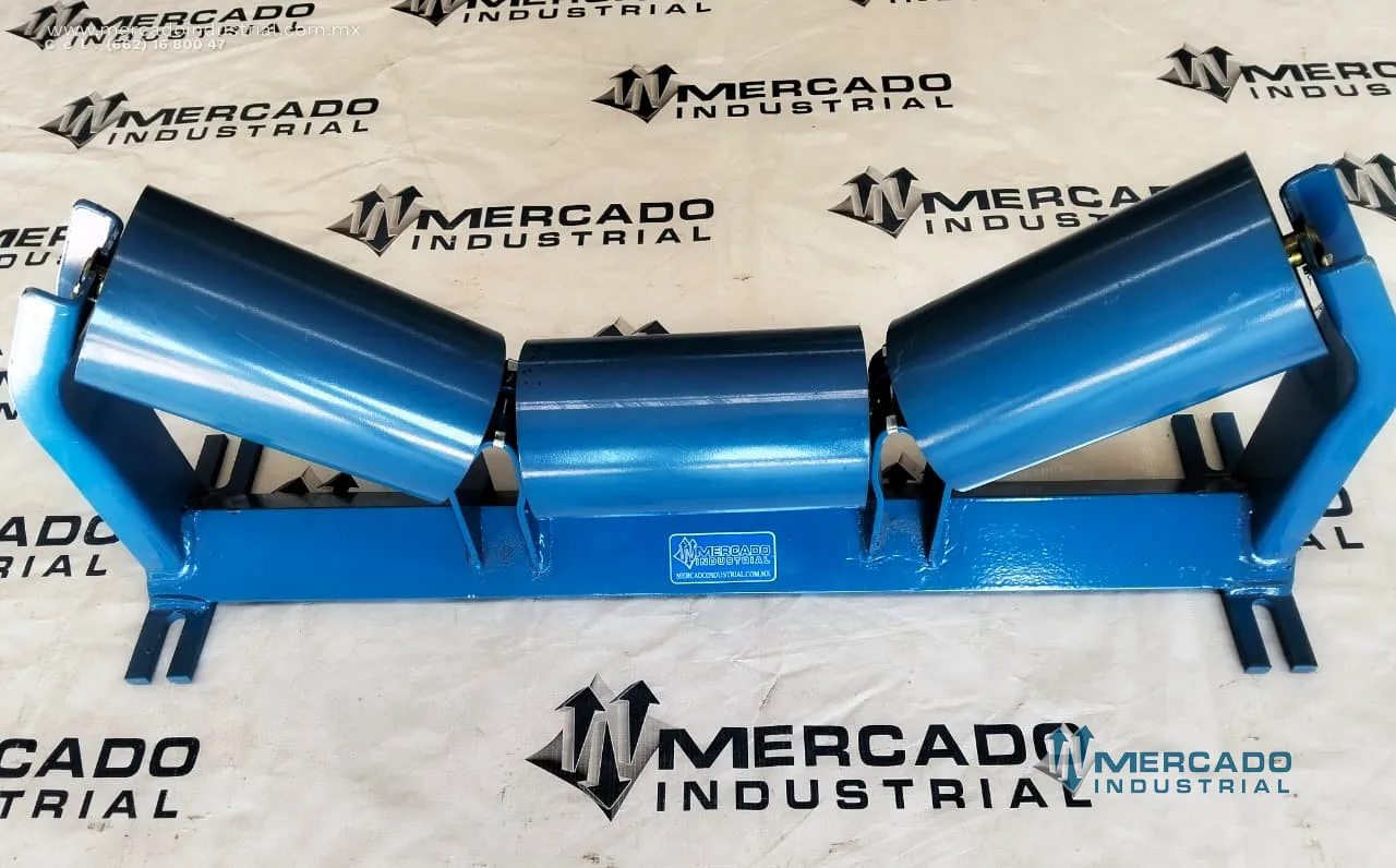 Mancuerna de rodillo triple para banda de 24" 35°