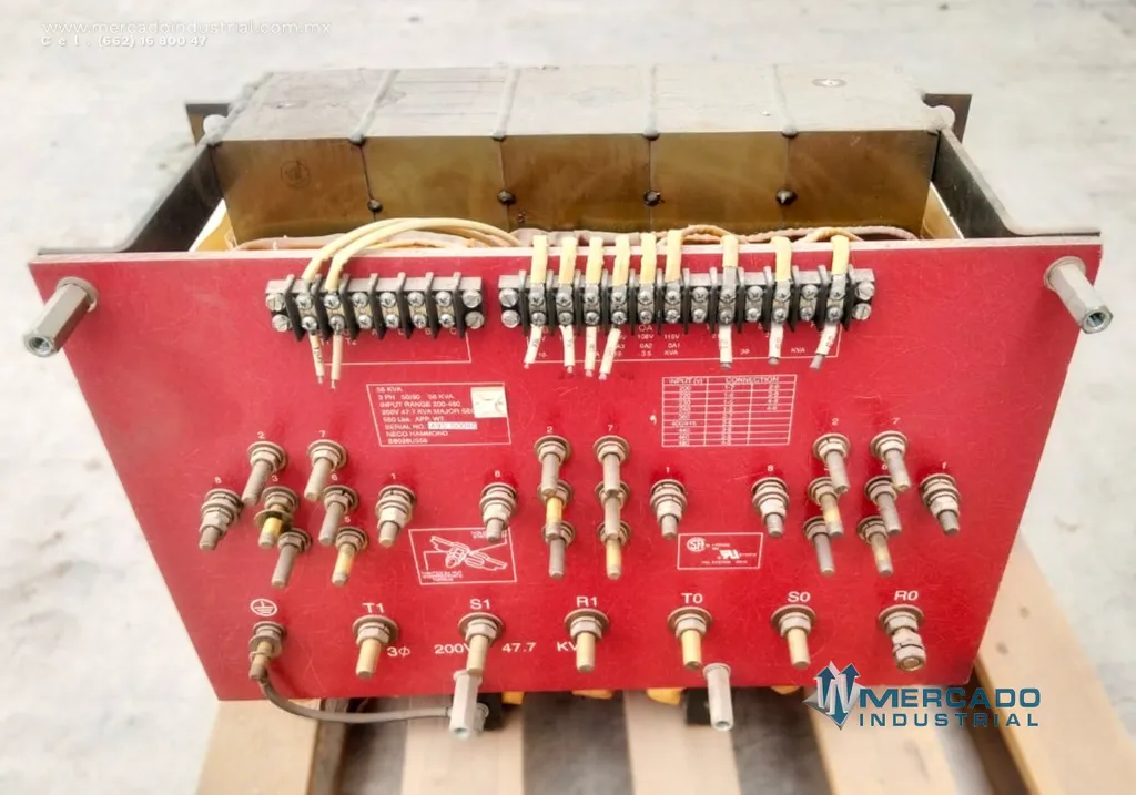 Transformador de control 58 KVA 200-480 V marca NECO HAMMOND