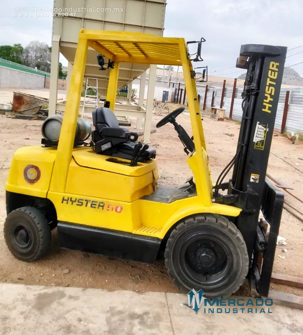 Montacargas 5000lbs carga modelo H50 marca Hyster