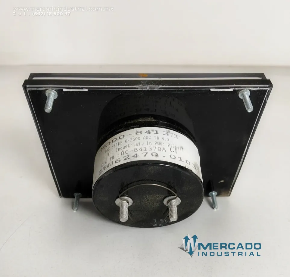 Amperímetro analógico 2500Amps modelo M000-841370A marca L&W industries