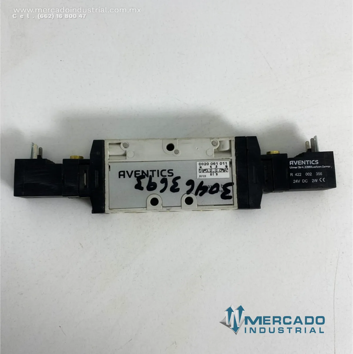 válvula neumática 10 psi 24VDC modelo 0820 061 011 marca Aventics