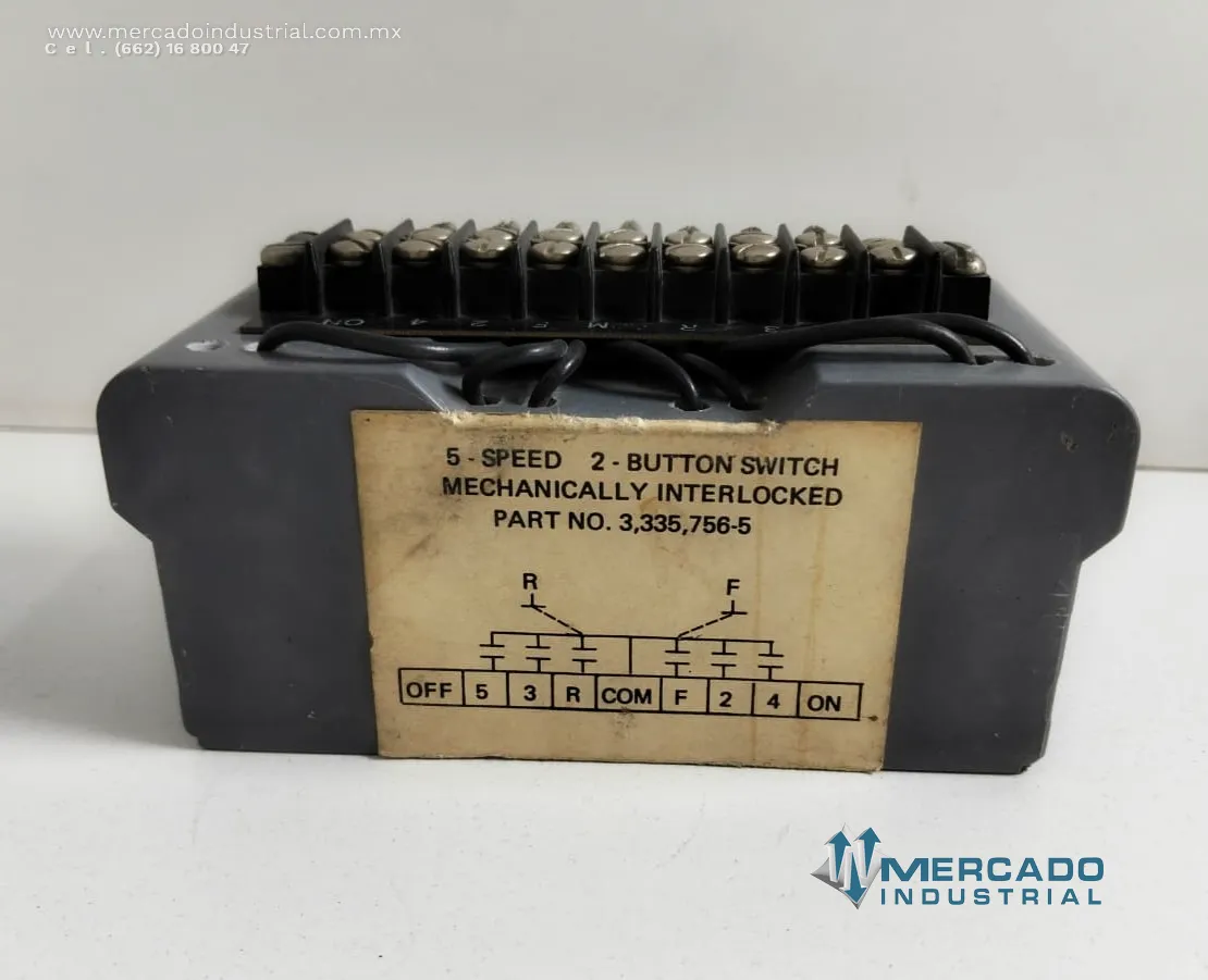 Interruptor de control parte 3335756-5 marca JOY