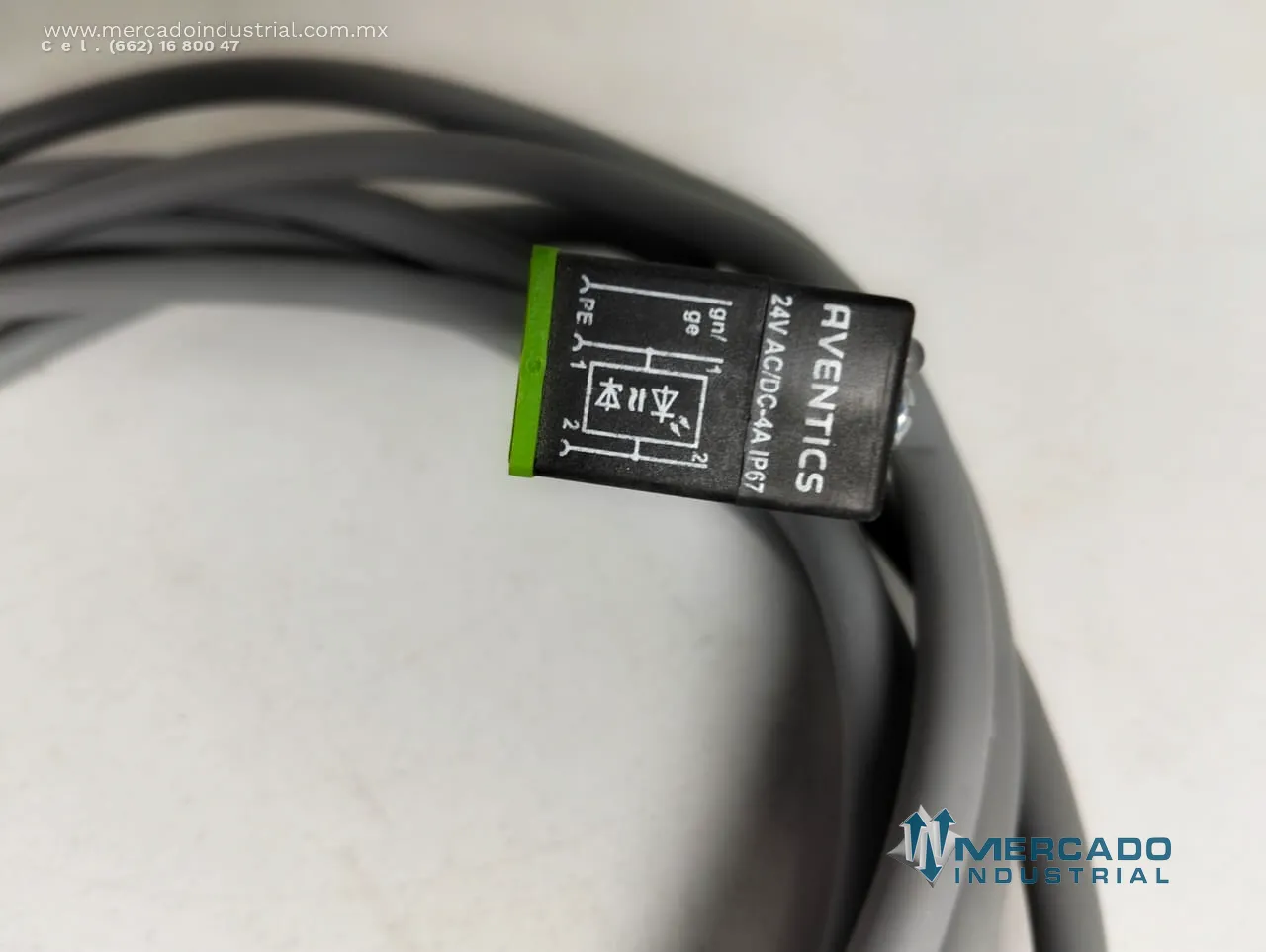 Conector eléctrico 24 V AC/DC 4 A parte 1-834-484-204 marca AVENTICS
