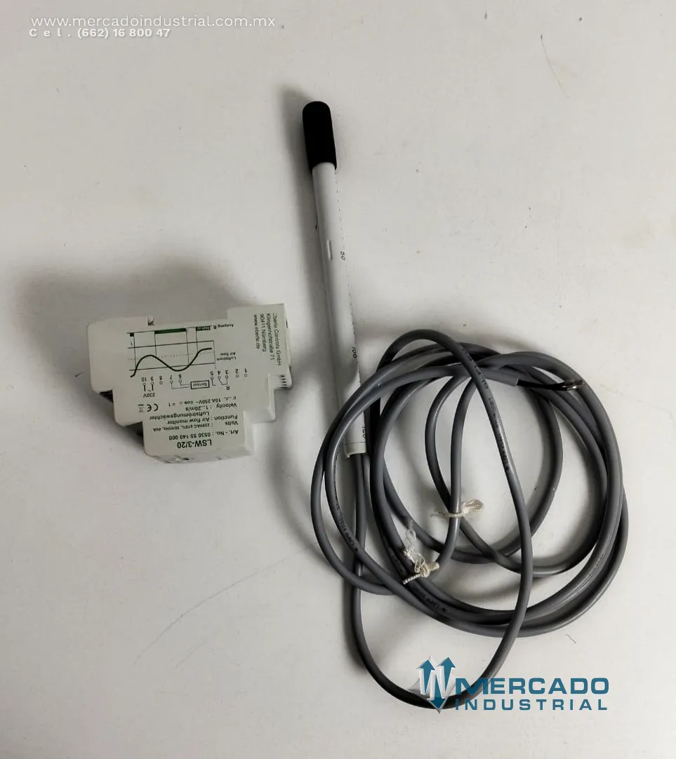 Monitor air flow 230 V AC modelo LSW-3/20 marca BUCYRUS