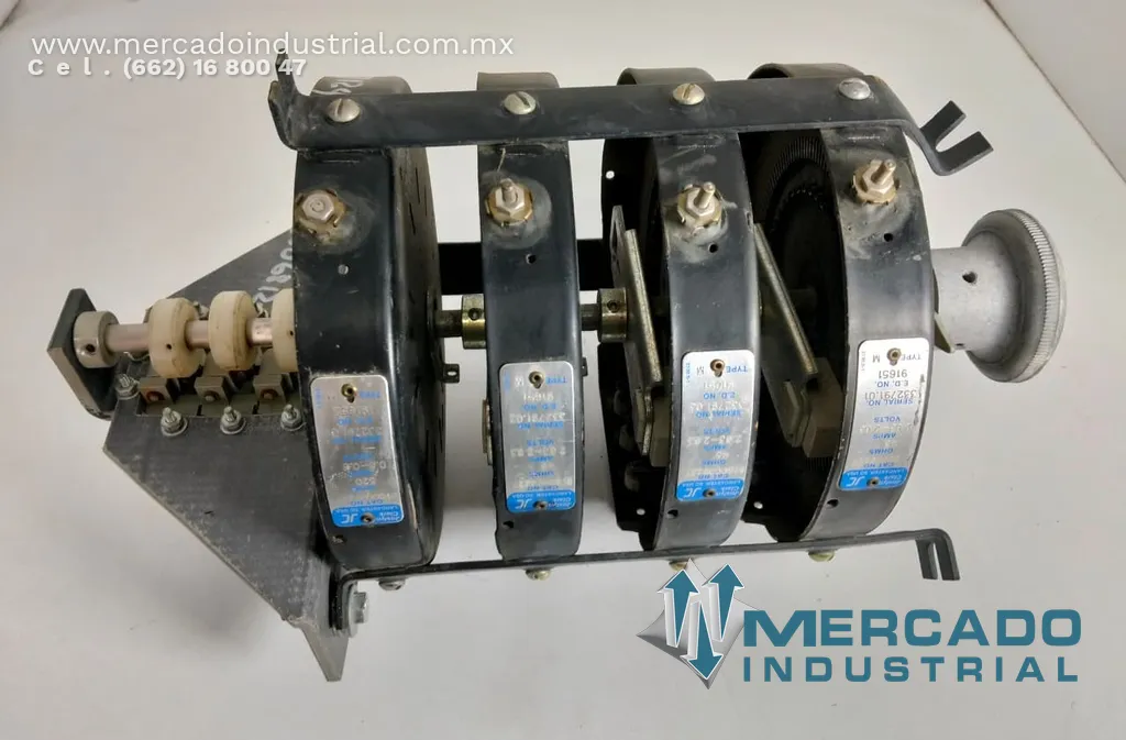 Reóstato 45 V 2.65 A 45 Ohms modelo 61S009227 marca Joslyn Clark