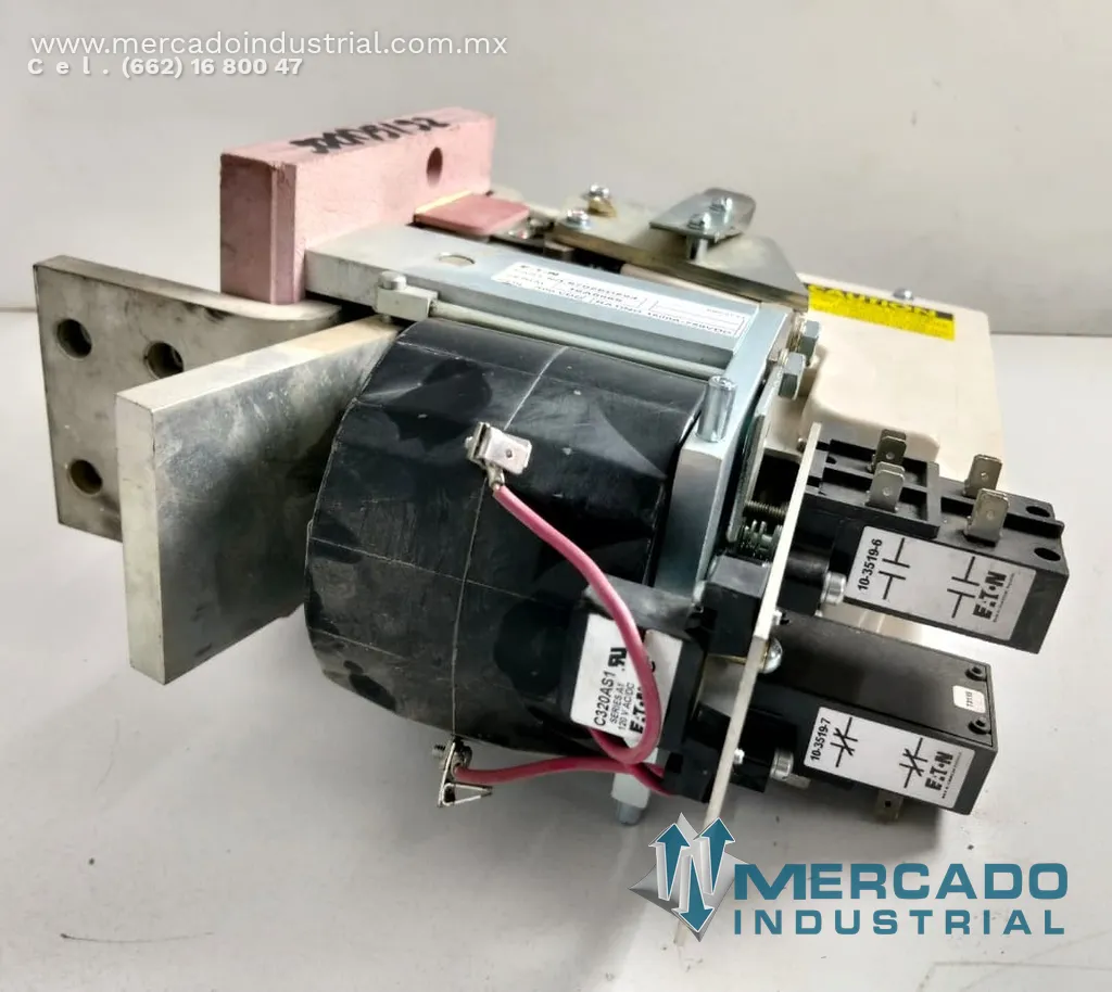 Contactor de potencia 1600 A 750 VDC parte 6702ED594 marca Eaton