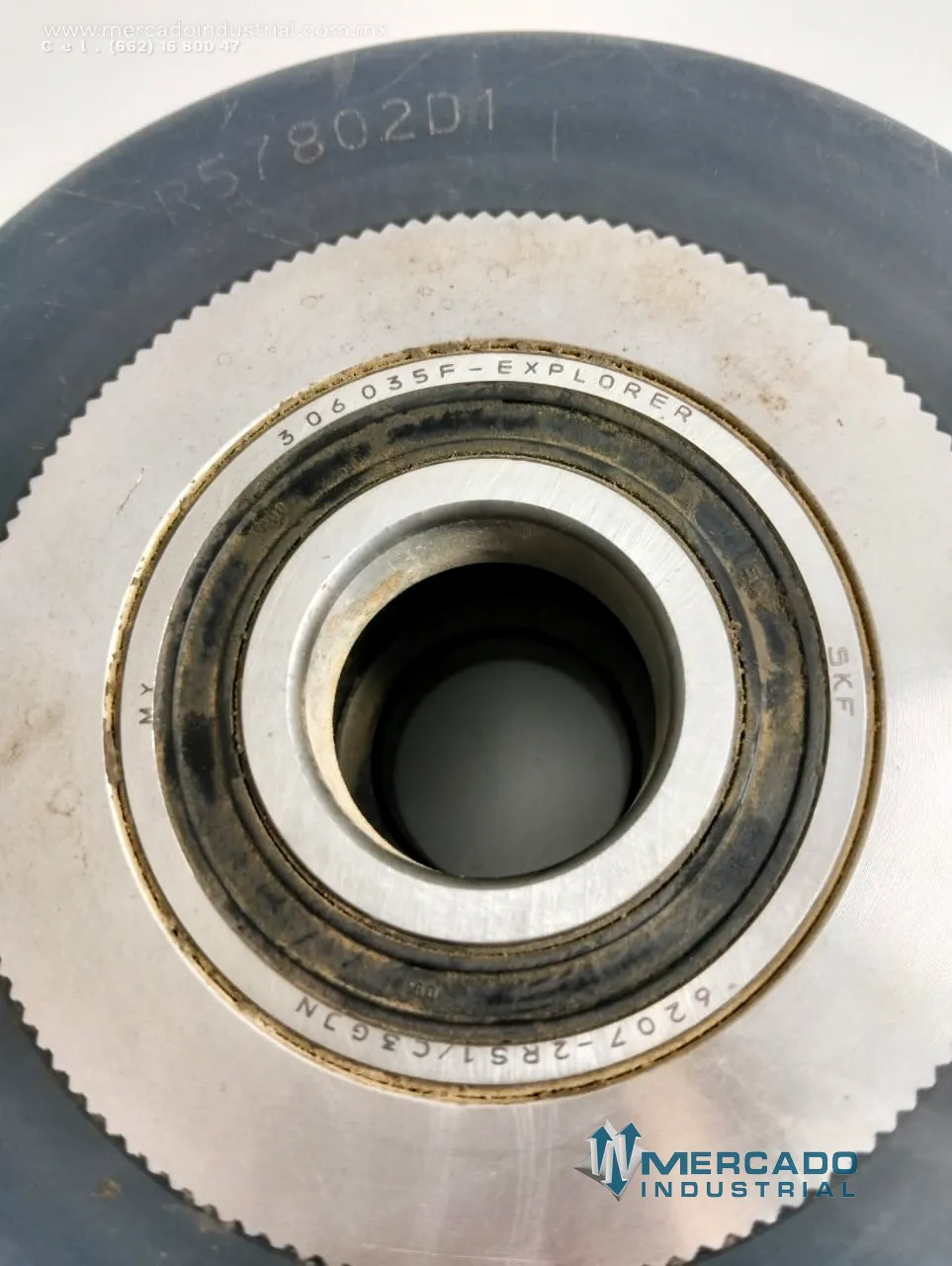 Rodillo con baleros 6" parte R57802D1 marca OSR
