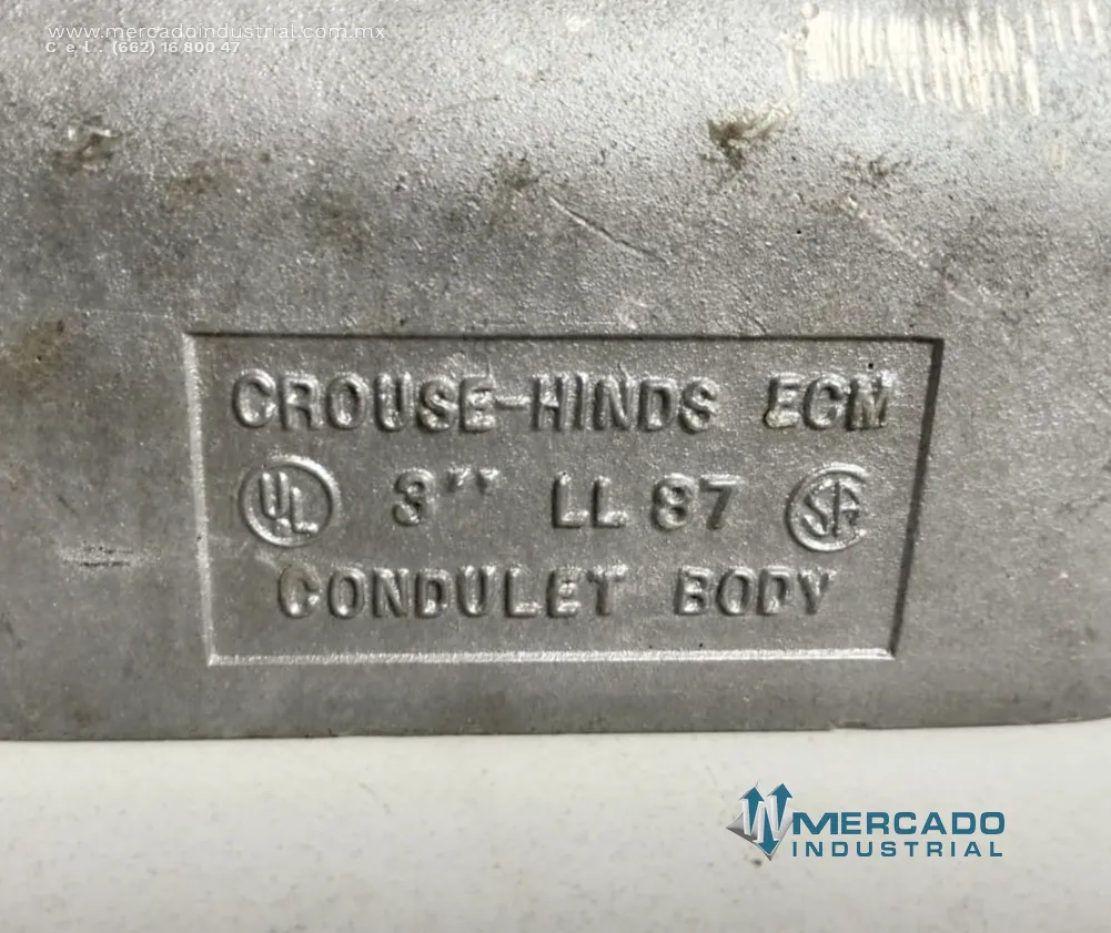 Conducto de aluminio 3'' modelo LL87 marca EATON