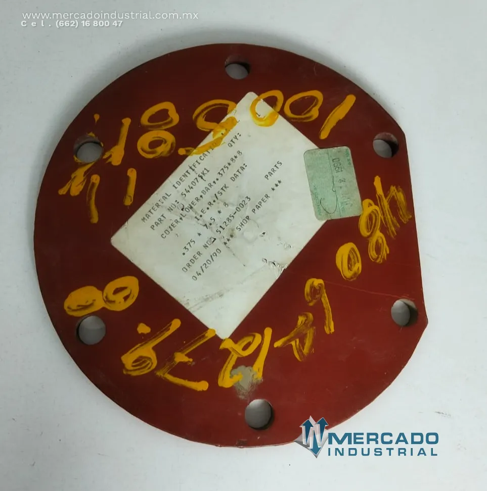 Cubierta de flecha inferior de cabezal rotario parte 544075K1 marca Bucyrus