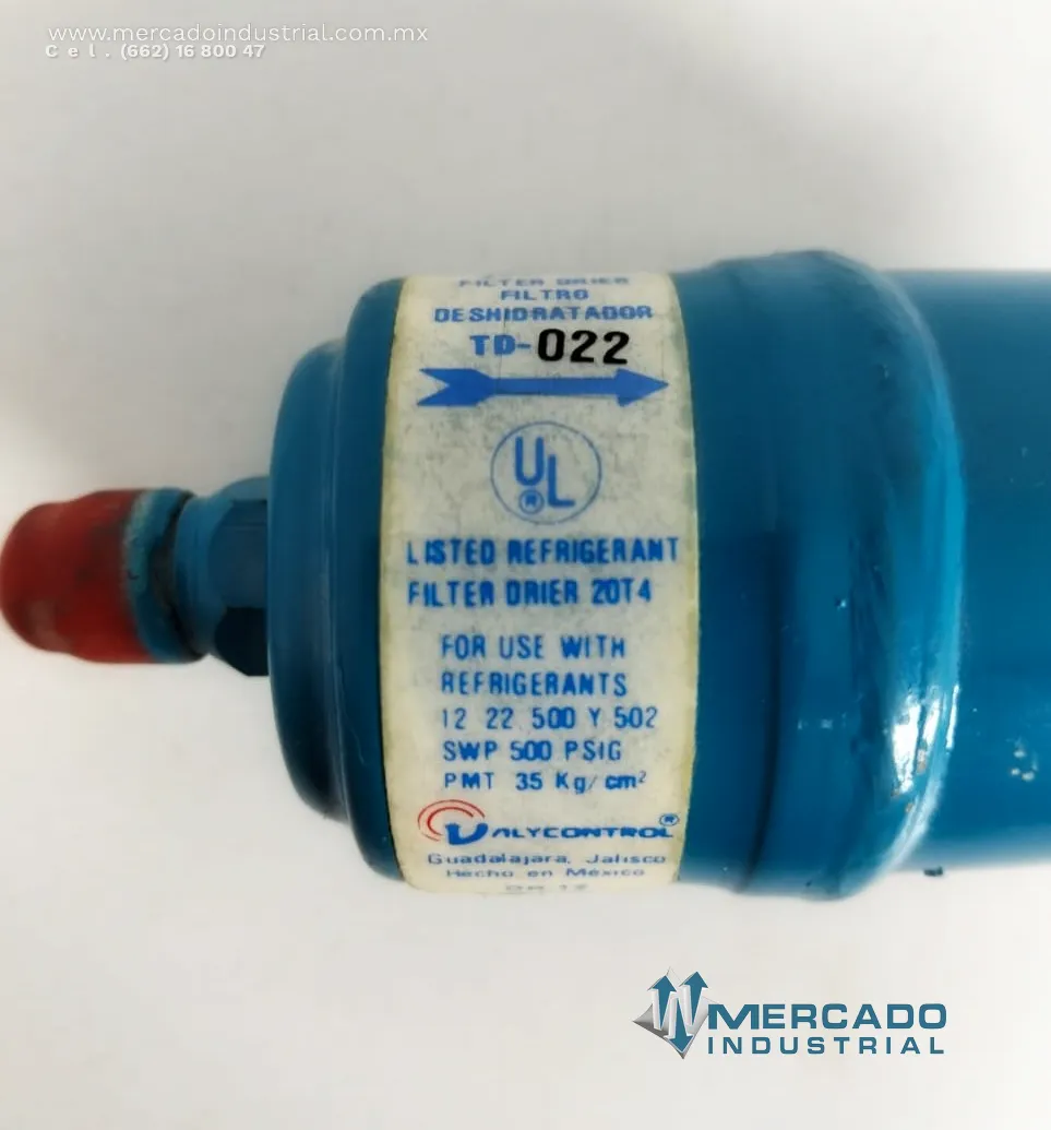 Filtro deshidratador modelo TD-022 marca TETRON