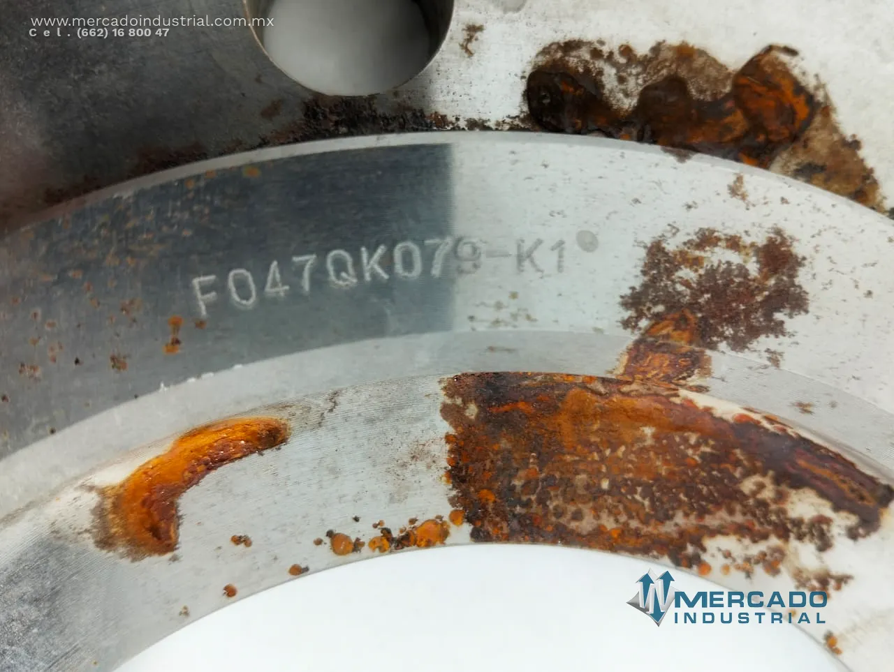 Brida mecanizada parte F047QK-079-K1 marca FLOWSERVE