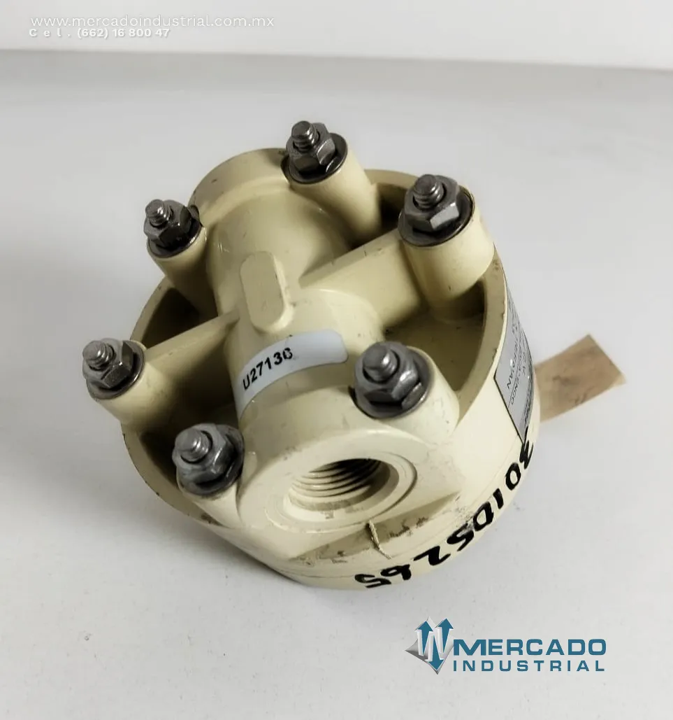Inyector hidráulico 100 PSI parte U25503 marca Wallace & tiernan