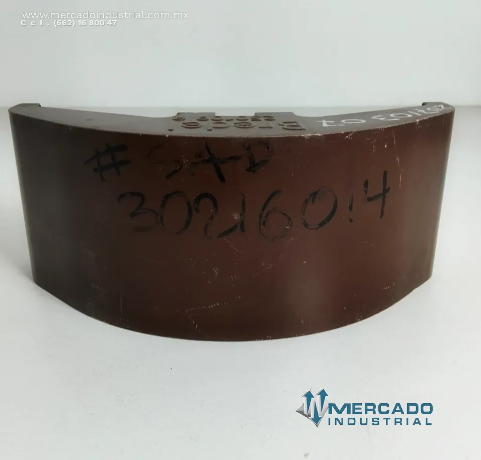 Zapata de presión 9 1/2" para bomba peristáltica parte 250109A marca Bredel