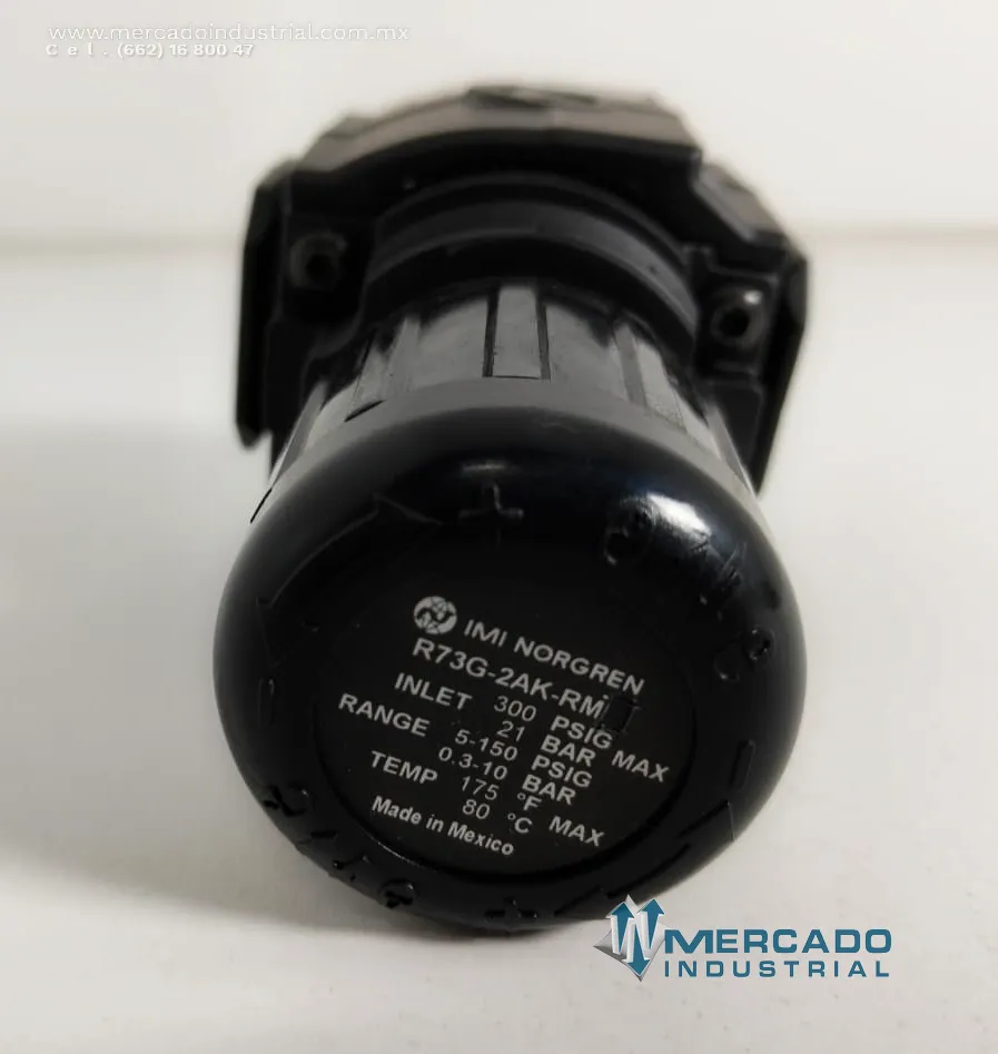Regulador de presión de aire 300 PSIG modelo R73G-2AK-RM marca IMI NORGREN